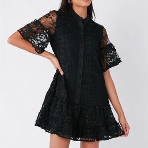 ABBEY GLASS black dress size XS. NWT.